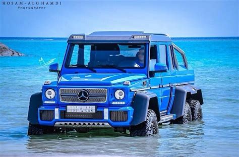Bright Blue Mercedes Benz G63 Amg 6x6 Spotted In Saudi Arabia