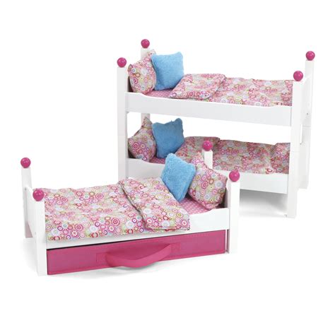 Emily Rose 18 Inch Doll Clothes Bunk 18 Doll Stackable Triple