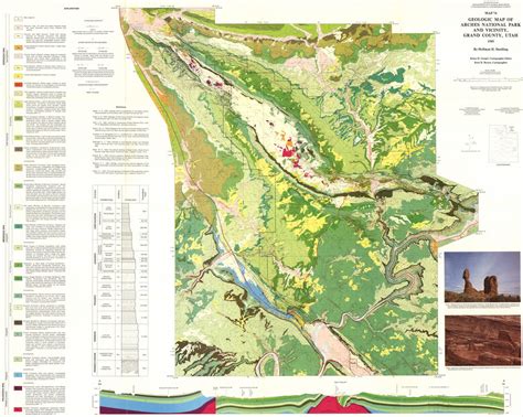 Geologic Map Of Arches National Park Canyonlands Natural History