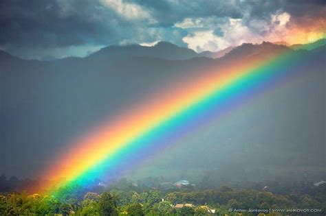 Gran Arcoiris En Tailandia Rainbow After The Rain Rainbow