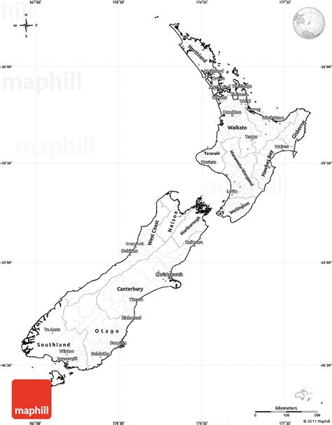 Printable Outline Map Of New Zealand Printable Word Searches