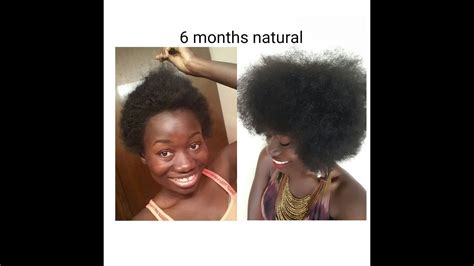 6 Months Natural Hair Journey And Length Check Youtube