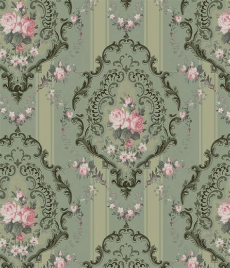Rococo Rose Historic Wallpapers Victorian Arts Victorial Crafts