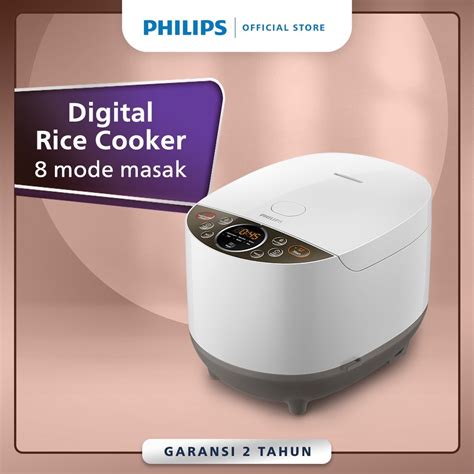 Jual Philips L Digital Rice Cooker Hd Watt Menu