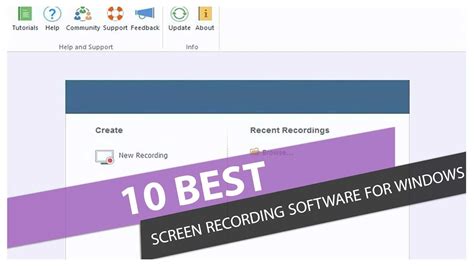 10 Best Screen Recording Software For Windows Youtube