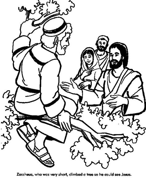 Coloring Picture Of Zacchaeus