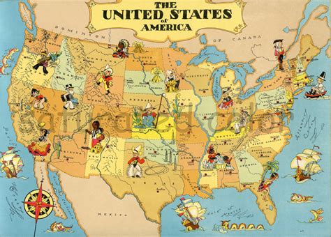 Vintage State Maps