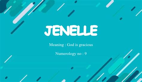 Jenelle Name Meaning
