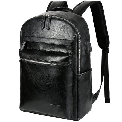 Waterproof Travel Backpack For Men Vbiger Pu Leather Backpack Large