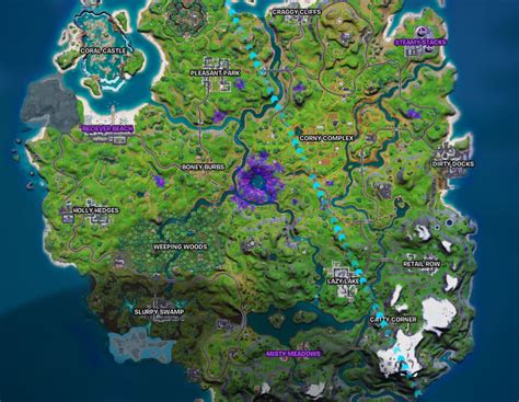 What Are The Purple Location Names In Fortnite Chapter 2