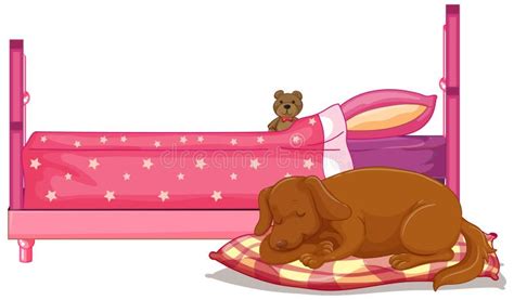 Bed Cartoon Dog Sleeping Stock Illustrations 383 Bed Cartoon Dog