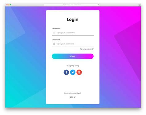 5 Free Download Login Form Css Template Riset