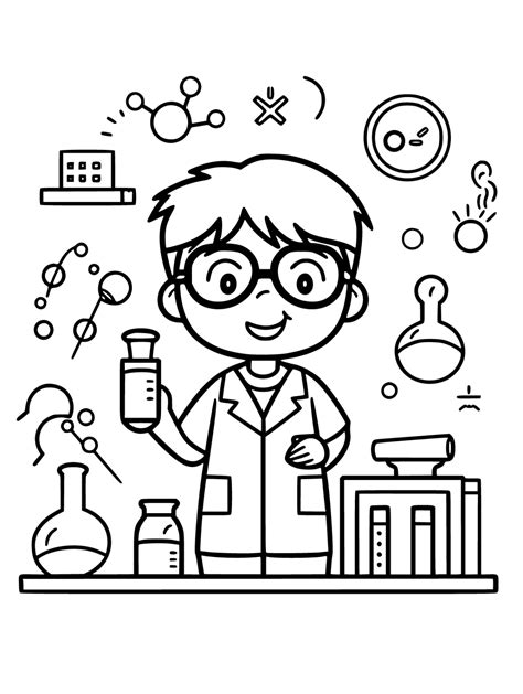 Free Science Coloring Pages For Kids Gbcoloring