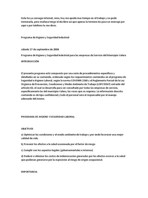 Carta Riesgos Derecho Laboral Seguridad Y Salud Ocupacional