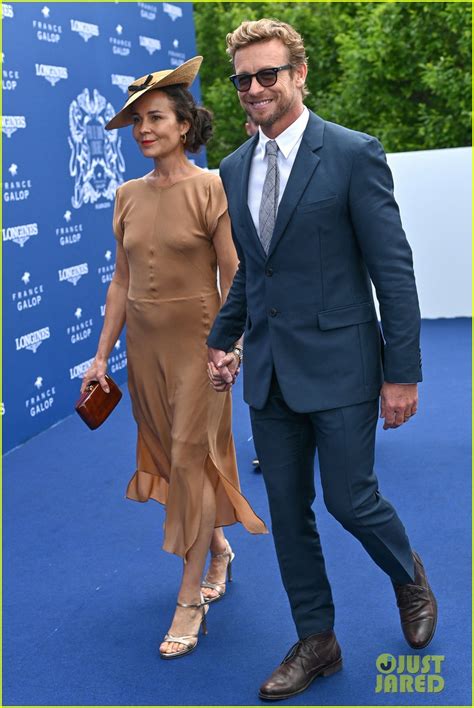 Simon Baker Wife Rebecca Rigg Couple Up At Prix De Diane 2019 Photo