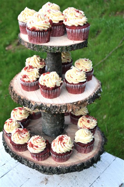 3 Tier Wooden Cupcake Stand