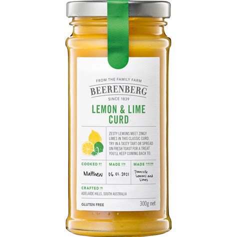 Beerenberg Lemon And Lime Curd Gluten Free Spreads Gf Pantry