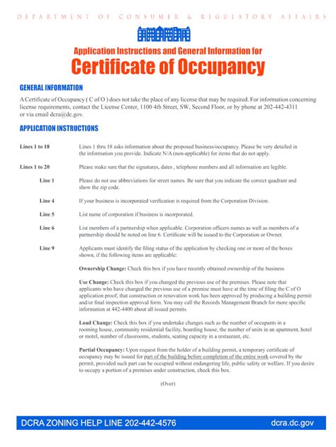 Certificate Of Occupancy Sample Complete With Ease Airslate Signnow