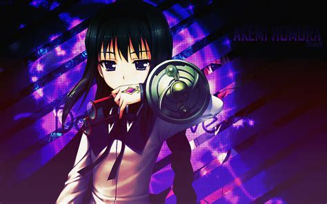 Wallpaper Akemi Homura Puella Magi Madoka Magica Ediciones Railgun