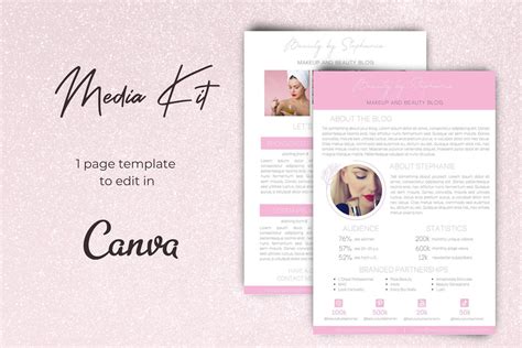 Media Kit Canva Media Kit Template Graphic By Business Chic Studio