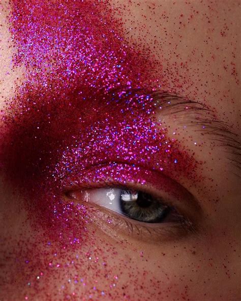Hot Pink Glitter Maker Up Mariazakrzewska By Davidferrua For Models