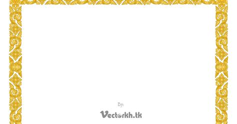 Frame Border Kbach khmer vector- lana you ~ vectorkh