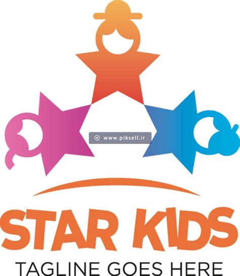 دانلود وکتور لوگو با طرح کودکانه Star Kids