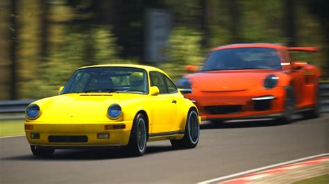 Ruf Ctr Yellowbird Vs Porsche Gt Rs At Nordschleife Track Day