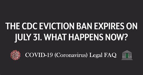 the cdc eviction ban expires on july 31 what happens now slls