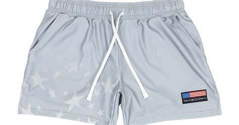 Gym Star Gym Shorts Grey 5and7 Inseam Takedown Sportswear