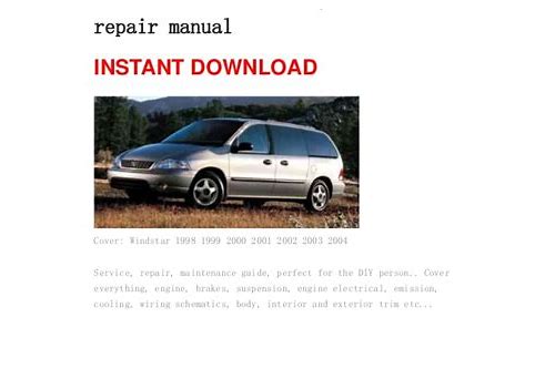 ford windstar repair manual
