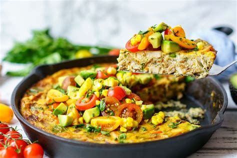 Make Mornings Great With This One Pan Frittata And Avocado Salsa Recipe
