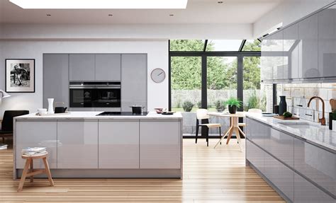 When we go to kitchens here, everything seems the combination of the two really bring bojana's vision of a bright, modern kitchen into reality. Strada Gloss Light Grey & Dust Grey