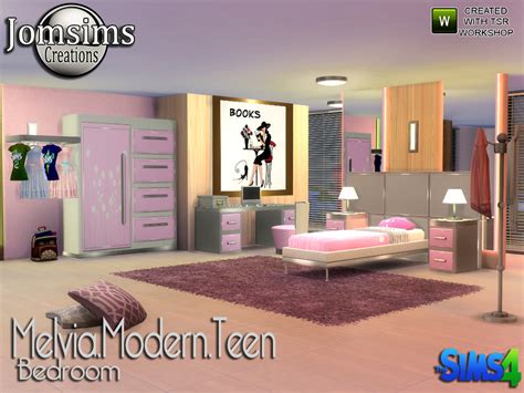 The Sims Resource Melvia Modern Teen Bedroom