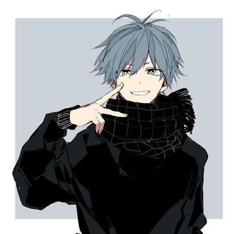 Cool Aesthetic Anime Boy Pfp Black Hair Rings Art