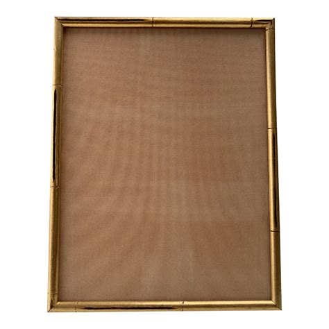 Vintage Gold Faux Bamboo Picture Frame Chairish Bamboo Picture Frames