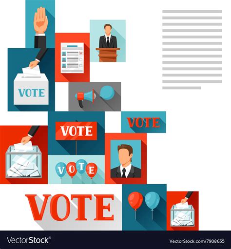 Vote Political Elections Background Royalty Free Vector