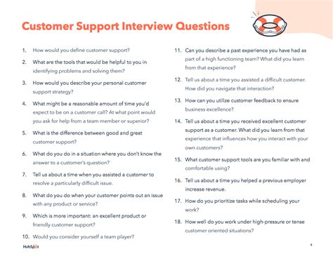 100 Interview Questions For Customer Support Service And Success