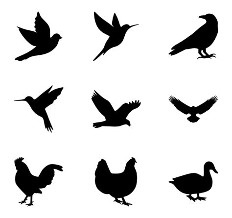Bird Silhouette Vector At Getdrawings Free Download