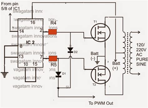 Modified sine wave harmonic analysis. Make this IC 556 Pure Sine Wave Inverter circuit | Circuit Diagram Centre