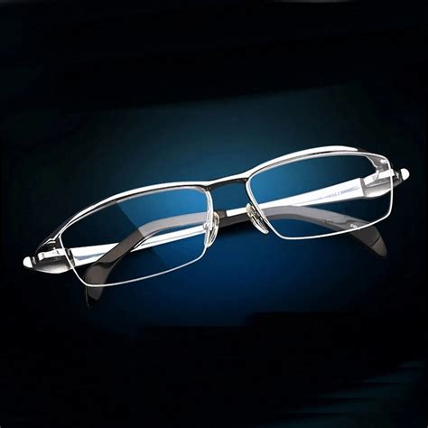 Minclpure Titanium Half Rimless Business Glasses Frame Eyeglasses