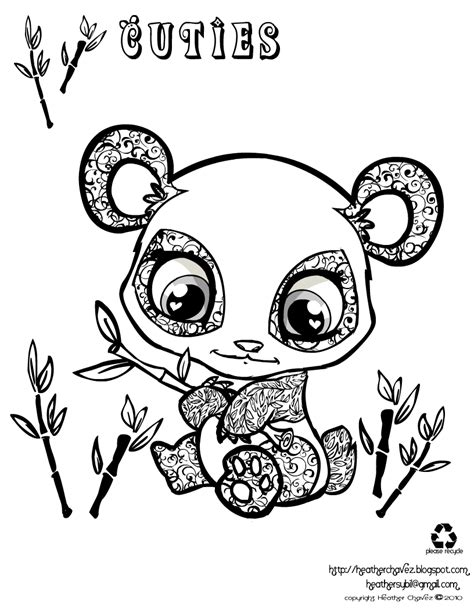 At the time of their birth, baby pandas are pink in color. Panda bear coloring pages to download and print for free
