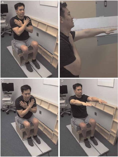 Seated Balance Testing Setup A Arms Across Chest Starting Position