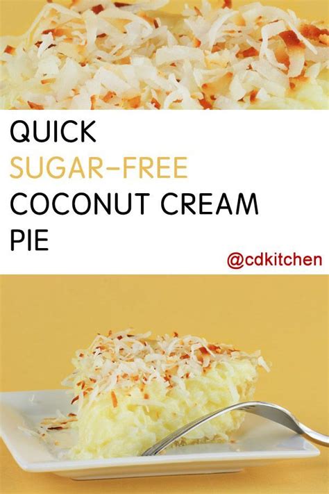 1 1/2 cups of fat free skim milk. Coconut Pie For Diabetics / Sugar-Free Coconut Cream Pie (Diabetic) | Recipe | Diabetic friendly ...
