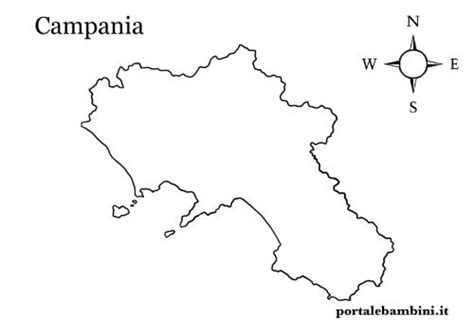 Cartina Campania