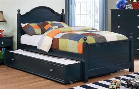 Bedroom | you serve, you save. Diane 4PC Youth Bedroom Set CM7158BL in Navy Blue w/Options