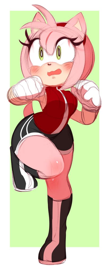 Higgyfur Quick Amy Doodle I Decided To Color Up A Bit Psst I Adore Sonic Stuff Amy The