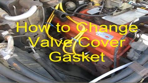How To Change Valve Cover Gasket Youtube
