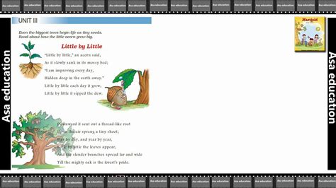 Our speech and activities often bring about trouble and suffering, so they need to be controlled. Poem 3 Little By Little (English - Marigold, Grade 3, CBSE ...