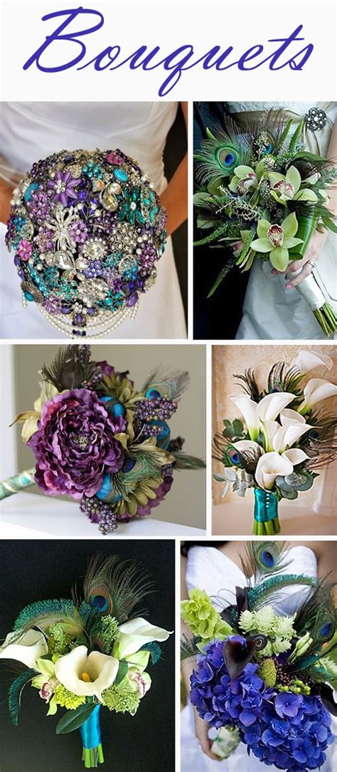 I have been creating professional flower arrangements, unique displays and wedding flower arrangements for over 16 years.over the years my love for weddings grew. Bouquets in Peacock Colors | Wedding bouquets, Peacock ...